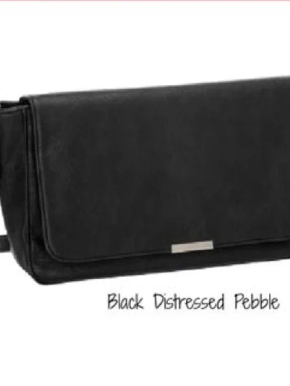 Black Distressed Pebble day by day Crssbody